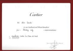 Zertifikat-Cartier