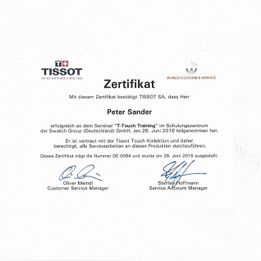 Zertifikat-Tissot