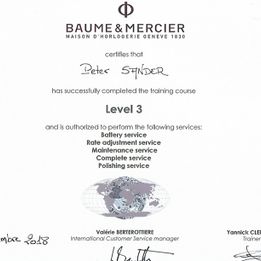 Zertifikat-baume-mercier